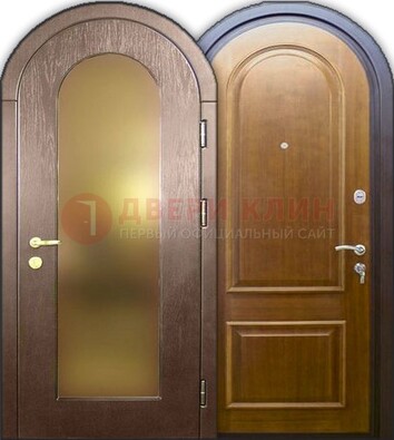 Металлическая арочная дверь ДА-12 в банк в Смоленске