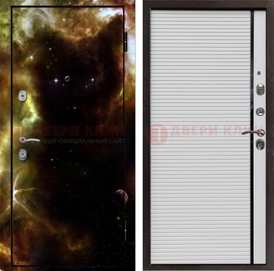 Стальная дверь с фотопечатью космоса ДФ-14 в Смоленске