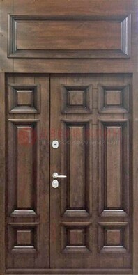 Классическая входная дверь с верхней фрамугой ДФГ-15 в Смоленске