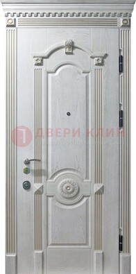Белая дверь с МДФ ДМ-525 в Смоленске