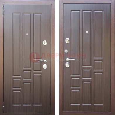 Теплая металлическая дверь с МДФ с двух сторон ДМ-80 в Тосно