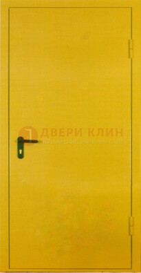 Желтая железная дверь с нитроэмалью ДН-5 в Смоленске