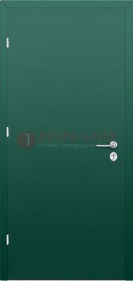 Зеленая стальная дверь с нитроэмалью ДН-6 в Смоленске