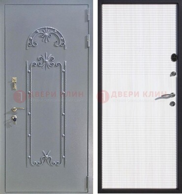 Черная входная дверь с порошковым покрытием ДП-67 в Брянске