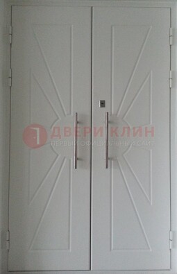 Парадная двухстворчатая дверь с фрезерованным МДФ ДПР-14 в Смоленске
