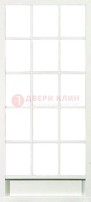 Железная решетчатая дверь в белом цвете ДР-10 в Смоленске