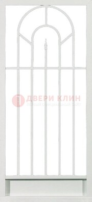 Стальная решетчатая дверь в белом цвете с пикой ДР-11 в Смоленске