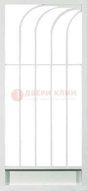 Белая металлическая решетчатая дверь ДР-17 в Смоленске
