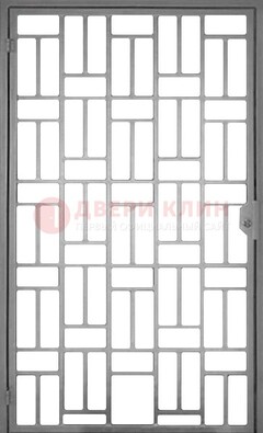 Металлическая решетчатая дверь в сером цвете ДР-23 в Смоленске