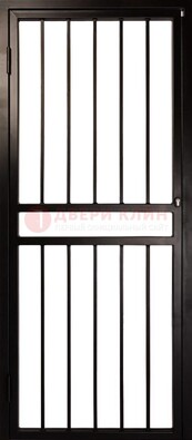 Темная стальная решетчатая дверь для дома ДР-45 в Смоленске
