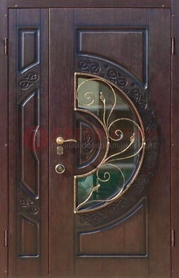 Полуторная железная дверь Винорит в классическом стиле ДСК-272 в Смоленске