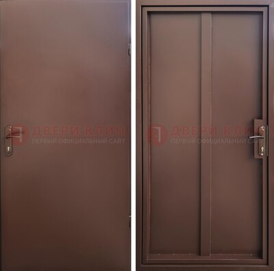 Техническая дверь с порошковым покрытием медный антик с двух сторон ДП-253 в Смоленске