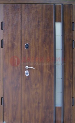 Стальная дверь с виноритом и стеклом ДВТ-187 в Смоленске