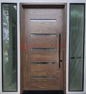 Железная дверь с виноритом и фрамугами ДВТ-189 в Смоленске