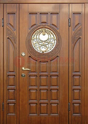 Металлическая филенчатая дверь с виноритом ДВТ-191 в Смоленске