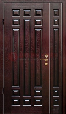 Коричневая металлическая дверь с виноритом ДВТ-20 в Смоленске