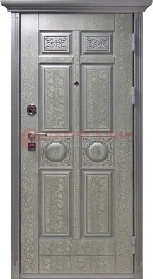 Серая железная дверь с виноритом ДВТ-254 в Сочи