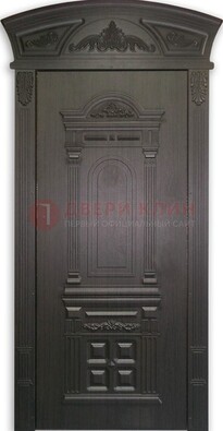 Черная стальная дверь с виноритом ДВТ-31 в Смоленске