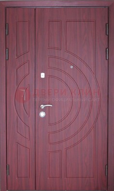 Красная железная дверь с виноритом ДВТ-3 в Смоленске