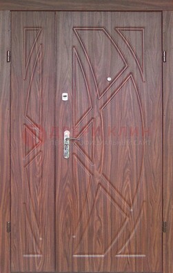 Железная полуторная дверь с МДФ ПЛ-7 в Смоленске