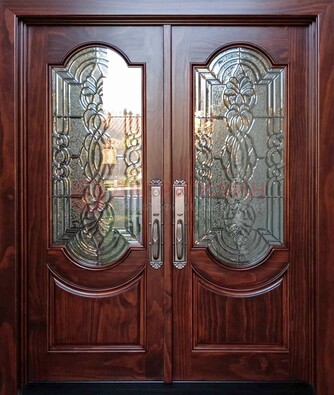 Классическая железная дверь с массивом дуба для входа ВЖ-23 в Смоленске